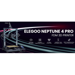 ELEGOO Neptune 4 Pro 3D Printer, 500mm/S High-Speed Fast FDM Printer, Print Volume 225*225*265mm,300°C High-Temperature